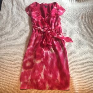 Ann taylor dress with ruffle detail and sash